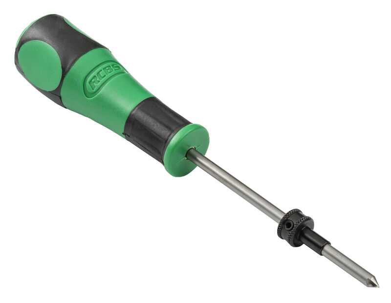 Flash Hole Deburring Tool with Case Pilot Stop