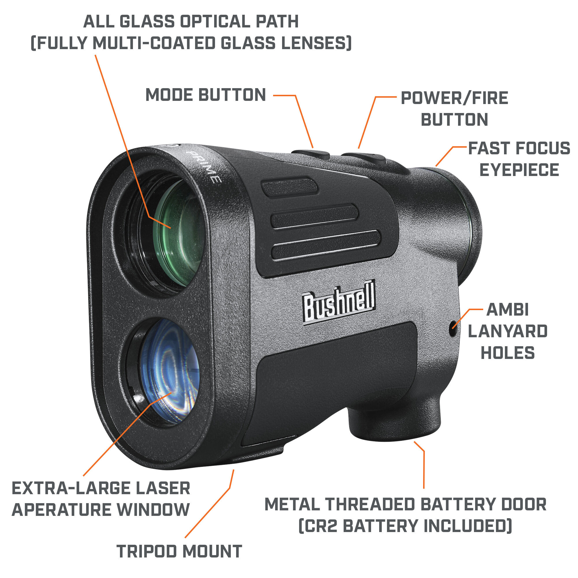 Prime 1800 6x25 Laser Rangefinder For Deer Hunting | Bushnell