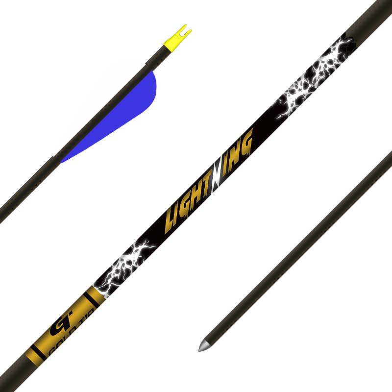Ultralight Pro WITH GT NOCKS 1/2 DZ Gold Tip Shafts SIZE 600 W/ POINTS CUT FREE 